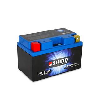 Shido LTZ12S Lithium - 12V ATV/MC/Snøscooter Batteri 12V, 5Ah, 60Wh, 150x87x110